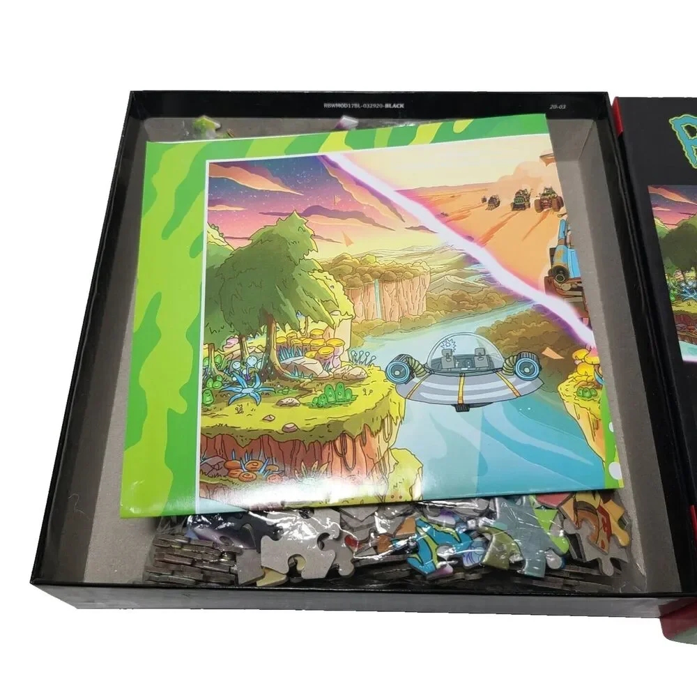 Rick and Morty Puzzle Collage Adult Swim # 03350 Buffalo 500 Piece